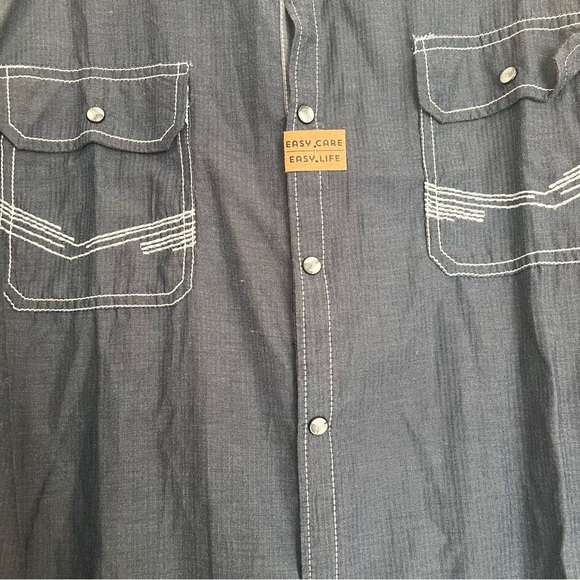 BKE Denim Button-Up Shirt - Picture 2 of 5